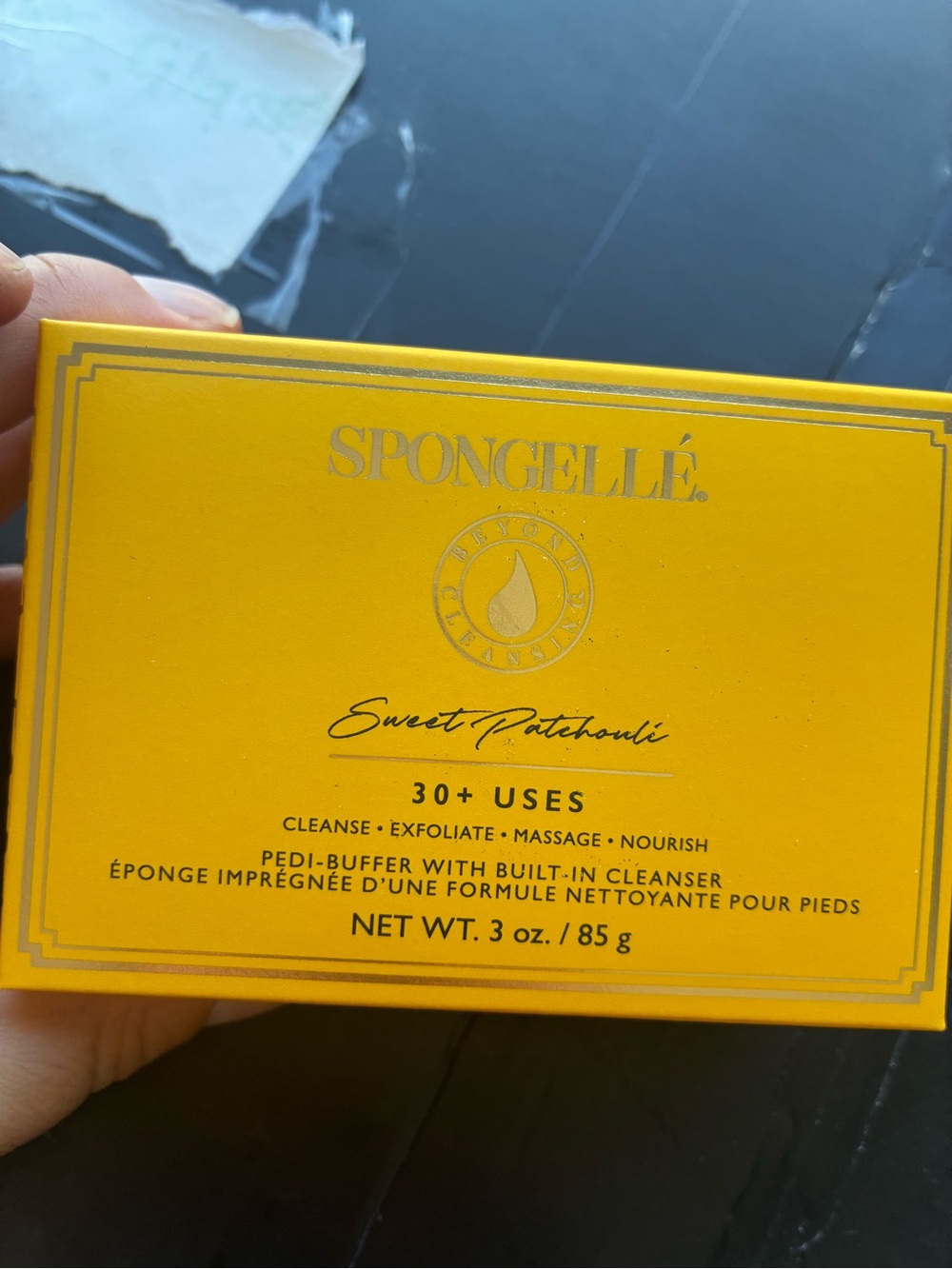 5/$65 Spongelle pedi-buffer in sweet patchouli